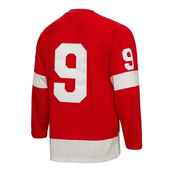 Gordie Howe Detroit Red Wings Captain Patch 1960/61 Blue Line Player Jersey - Red - Image 4
