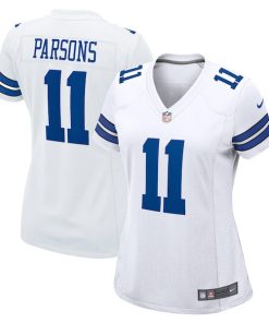 Alternative view of Micah Parsons Dallas Cowboys Nike Women's Game Jersey - White/Navy