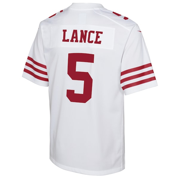 Trey Lance San Francisco 49ers Nike Youth Game Jersey - White/Scarlet - Image 6