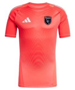 Alternative view of San Jose Earthquakes adidas 2025 Goalkeeper Jersey - Red