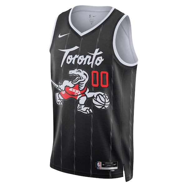 Toronto Raptors Nike Unisex 2025/26 City Edition Swingman Custom Jersey - Black - Image 2