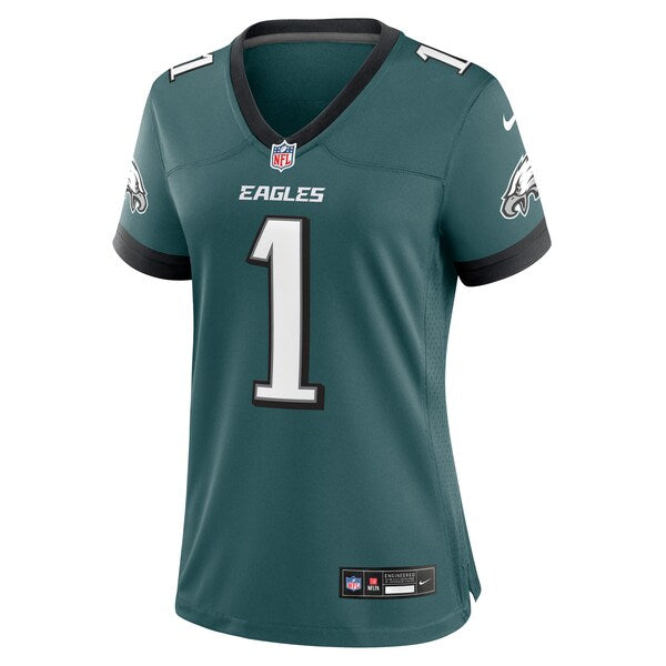 Number 1 Bride Philadelphia Eagles Nike Women's Game Jersey - Midnight Green - Image 2