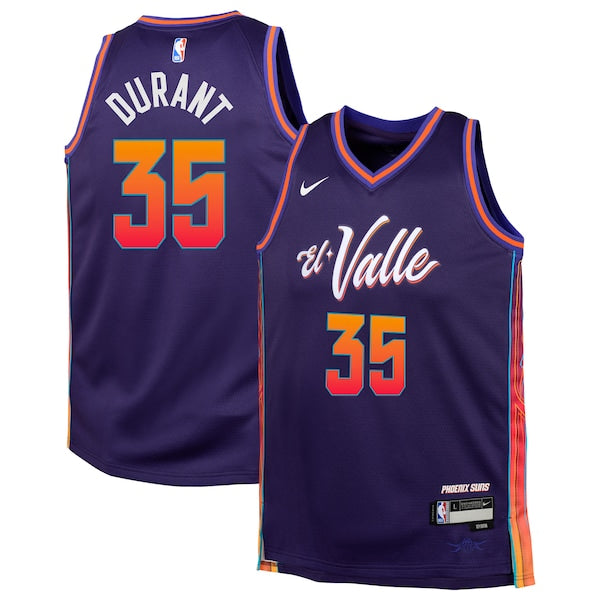 Kevin Durant Phoenix Suns Nike Youth Swingman Replica Jersey - City Edition - Purple