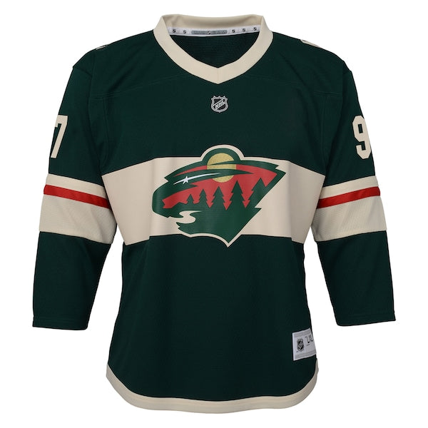 Kirill Kaprizov Minnesota Wild Youth Home Replica Player Jersey - Green - Image 2