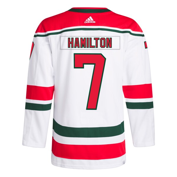 Dougie Hamilton New Jersey Devils adidas Primegreen Authentic Player Jersey - White - Image 3