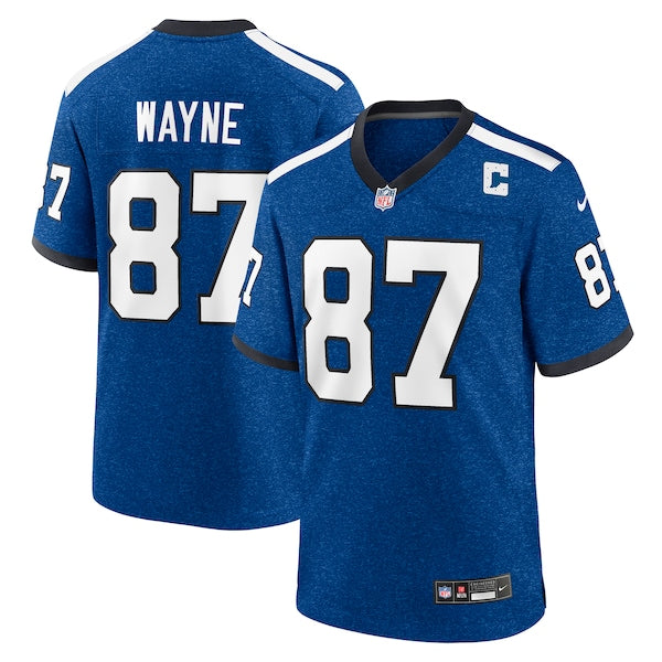 Reggie Wayne Indianapolis Colts Nike Indiana Nights Alternate Game Jersey - Royal/Royal - Image 2