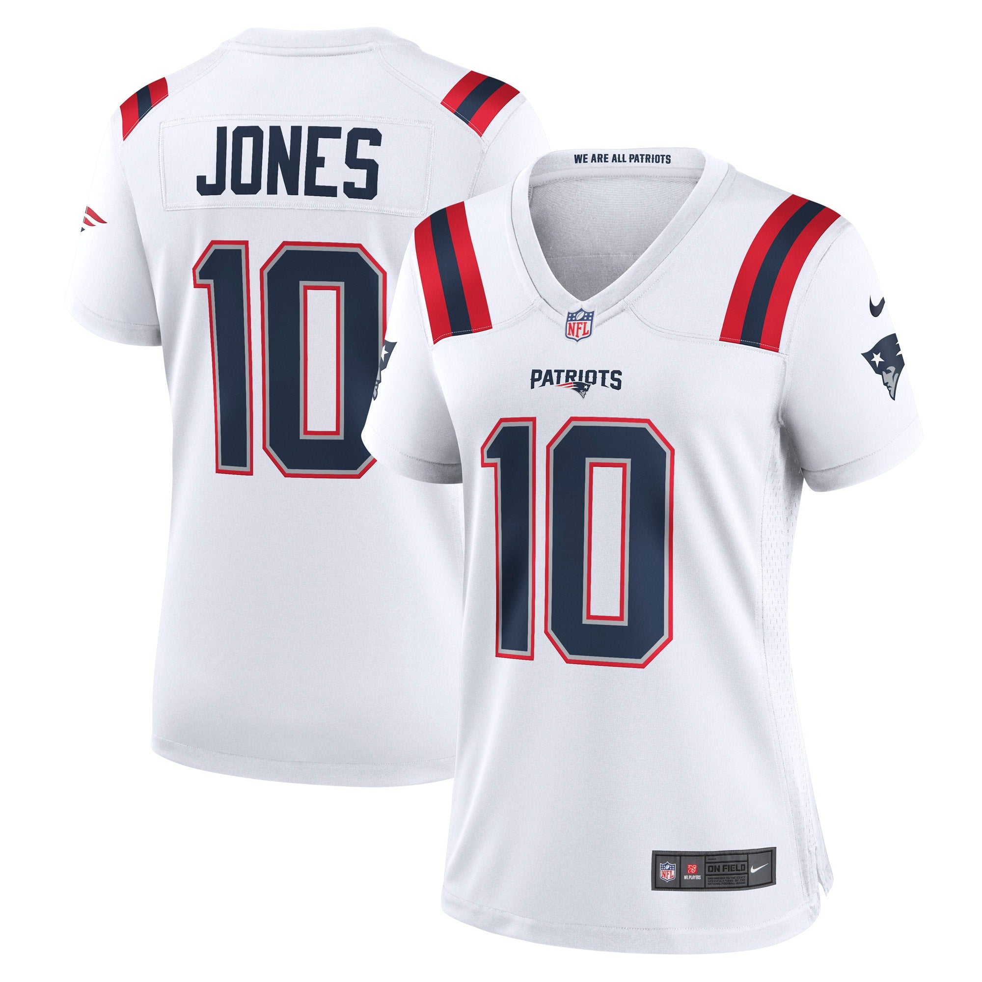Mac Jones New England Patriots Nike Women's Player Jersey - Navy/White - Image 6