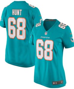Robert Hunt Miami Dolphins Nike Women's Game Jersey - Aqua