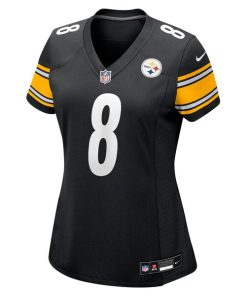 Alternative view of Aaron Rodgers Pittsburgh Steelers Nike Women's Game Jersey - Black