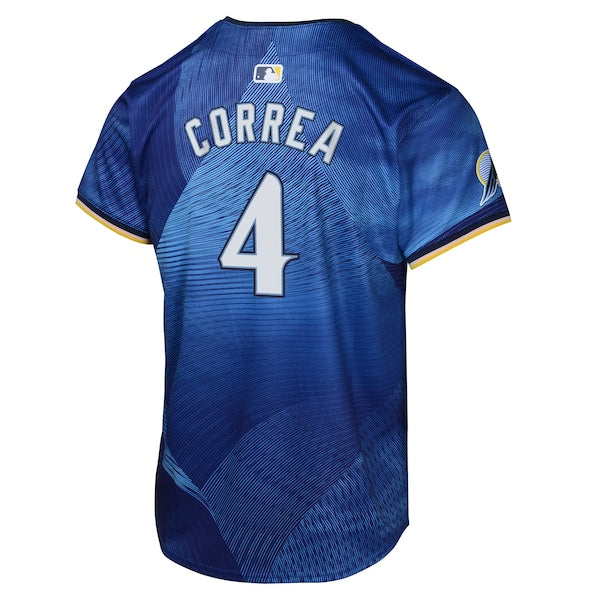 Carlos Correa Minnesota Twins Nike Youth 2024 City Connect Limited Jersey - Royal - Image 3