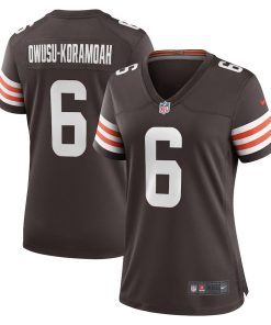 Jeremiah Owusu-Koramoah Cleveland Browns Nike Women's Team Game Jersey - Brown