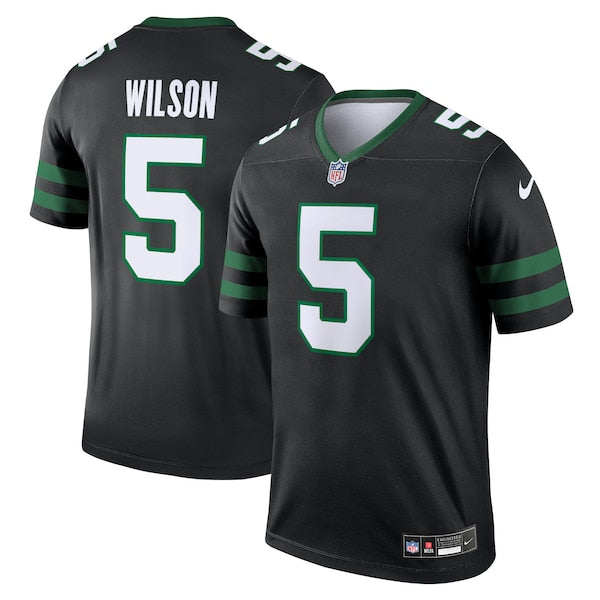Garrett Wilson New York Jets Nike Alternate Legend Jersey - Legacy Black - Image 2