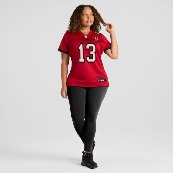 Mike Evans Tampa Bay Buccaneers Nike Women's 50th Season Team Game Jersey - Red/White - Image 8