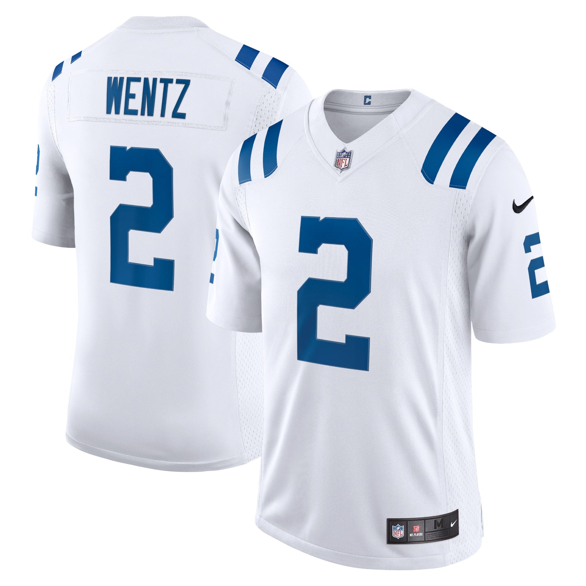 Carson Wentz Indianapolis Colts Nike Alternate Vapor Limited Jersey - Royal/White - Image 6