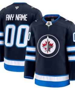 Winnipeg Jets  Home Premium Custom Jersey - Navy/White