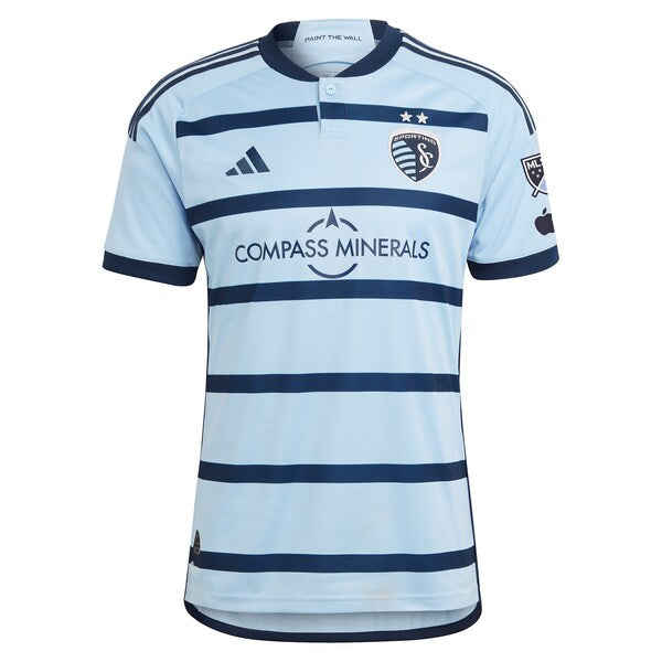 Sporting Kansas City adidas 2024 Hoops 4.0 Authentic Custom Jersey - Light Blue - Image 2