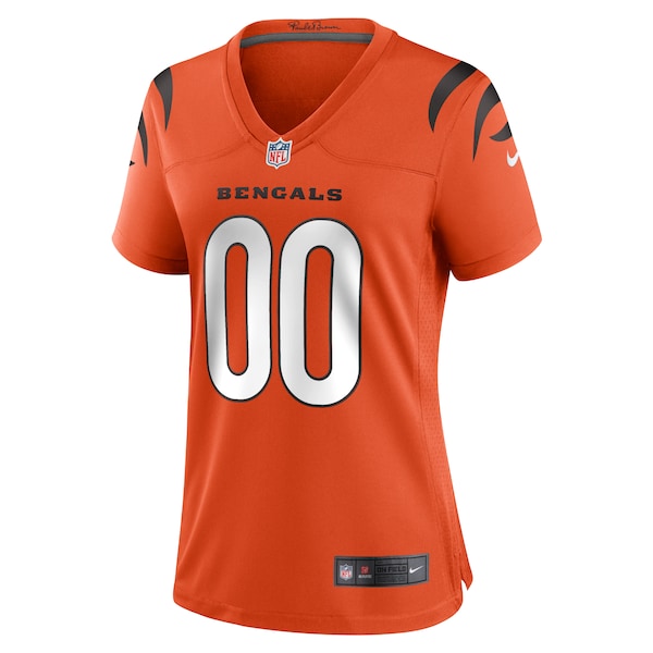 Cincinnati Bengals Nike Women's Alternate Game Custom Jersey - Orange - Image 2