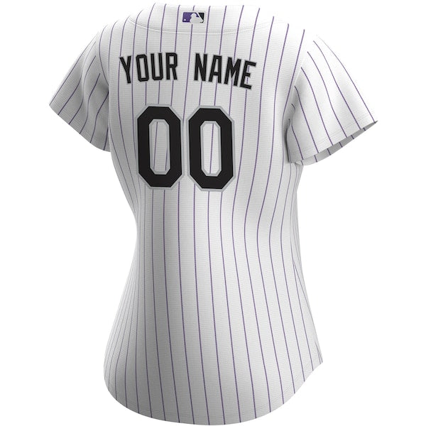 Colorado Rockies Nike Women's Home Replica Custom Jersey - White - Image 3