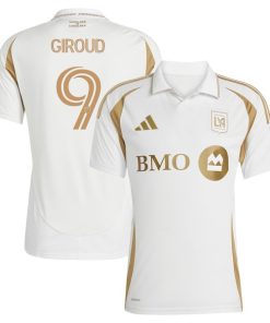 Olivier Giroud LAFC adidas 2025 Secondary Replica Player Jersey - White
