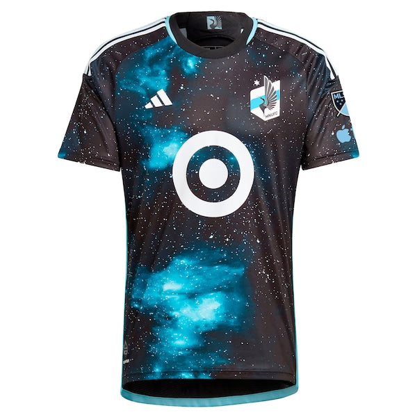 Jeong Sang-bin Minnesota United FC adidas 2024 Starry Night Authentic Player Jersey - Black - Image 2