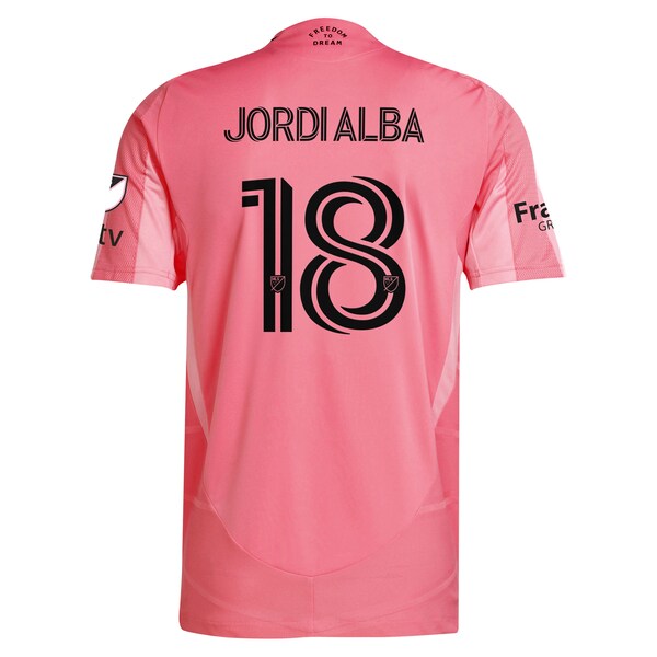 Jordi Alba Inter Miami CF adidas 2025 Euforia Authentic Player Jersey - Light Pink - Image 2