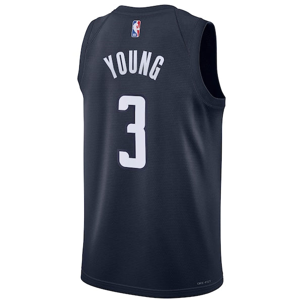 Trae Young Washington Wizards Jordan Brand Unisex Swingman Jersey - Statement Edition - Navy - Image 3