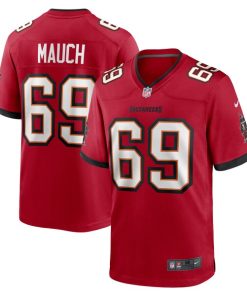 Alternative view of Cody Mauch Tampa Bay Buccaneers Nike  Game Jersey -  Red/Orange