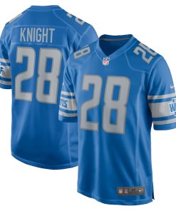 Zonovan Knight Detroit Lions Nike Team Game Jersey -  Blue