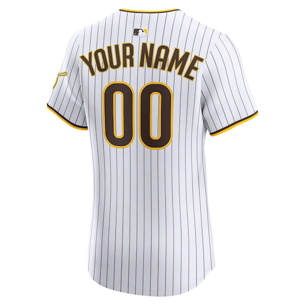 San Diego Padres Nike Home Elite Custom Jersey - White - Image 2