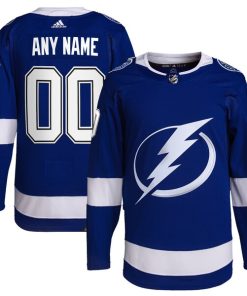 Tampa Bay Lightning adidas  Home  Primegreen Authentic Custom Jersey - Royal