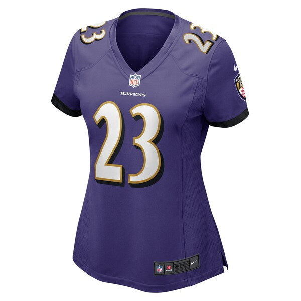 Rock Ya-Sin Baltimore Ravens Nike Women's Game Jersey - Purple - Image 2