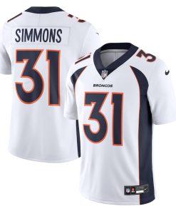 Justin Simmons Denver Broncos Nike  Vapor Untouchable Limited Jersey - White