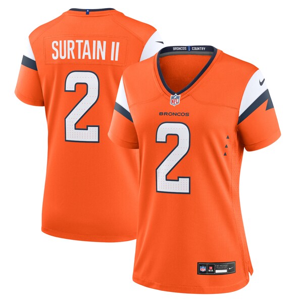 Patrick Surtain II Denver Broncos Nike Women's Game Jersey - Orange - Image 2