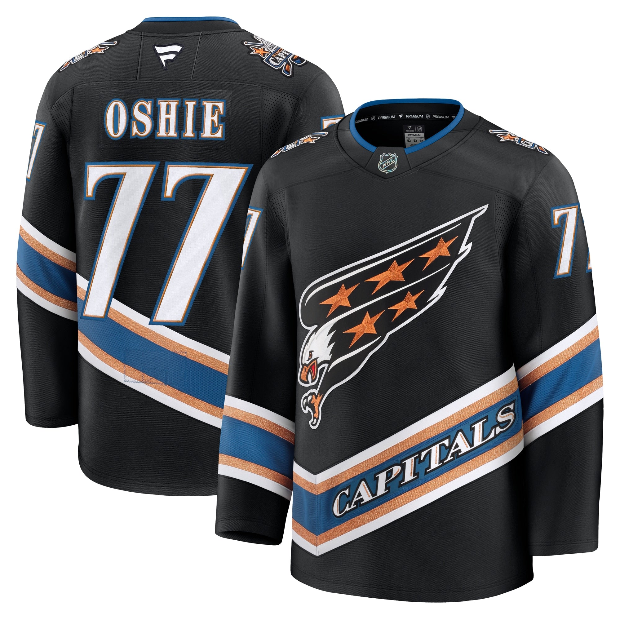 TJ Oshie Washington Capitals Home Premium Jersey - Red/Black - Image 3