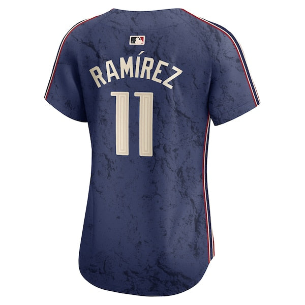 Jos¨¦ Ram¨ªrez Cleveland Guardians Nike Women's 2024 City Connect Limited Jersey - Navy - Image 3
