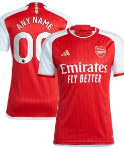Arsenal adidas 2023/24 Home Replica Custom Jersey - Red
