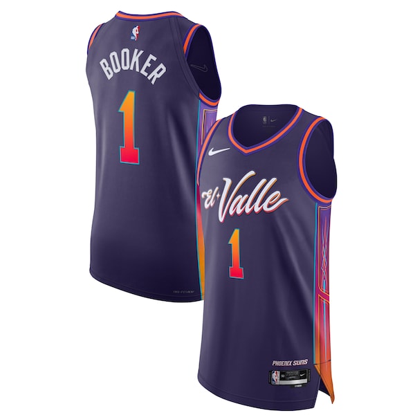 Nike Devin Booker Phoenix Suns Authentic Jersey - City Edition - Purple