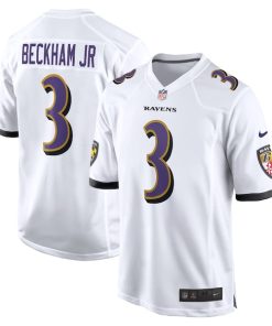 Alternative view of Odell Beckham Jr. Baltimore Ravens Nike Game Jersey - White/Black