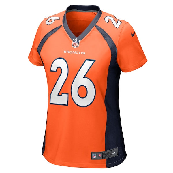 Devon Key Denver Broncos Nike Women's Team Game Jersey - Orange - Image 2
