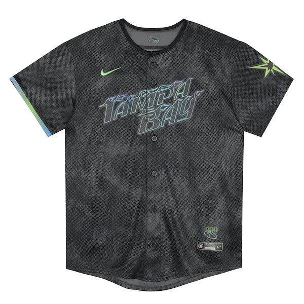 Tampa Bay Rays Nike Preschool City Connect Jersey - Black - Image 2
