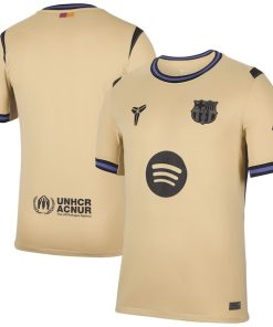 Alternative view of Barcelona Nike 2025/26 Away Stadium Replica Jersey - Gold/Navy