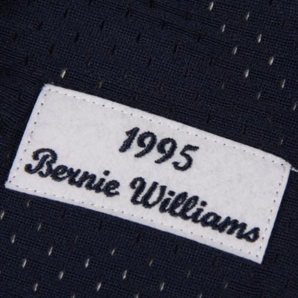 Bernie Williams New York Yankees Cooperstown Mesh Batting Practice Jersey - Navy - Image 7