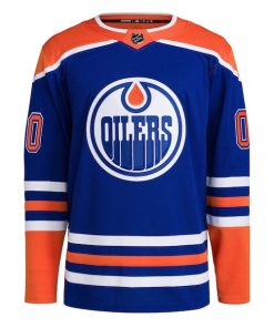 Alternative view of Edmonton Oilers adidas  Home  Primegreen Authentic Custom Jersey - Royal