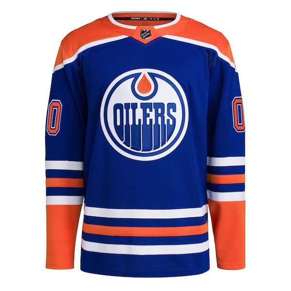 Edmonton Oilers adidas Home Primegreen Authentic Custom Jersey - Royal - Image 2