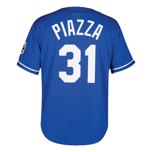 Mike Piazza Los Angeles Dodgers Youth Cooperstown Collection Mesh Batting Practice Jersey - Royal - Image 3