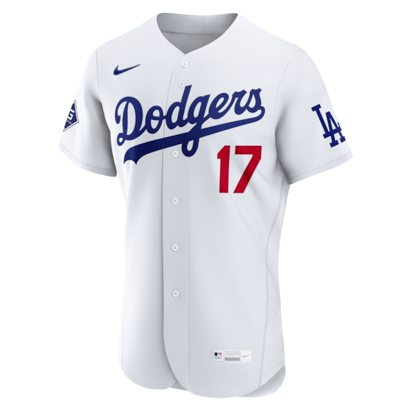 Shohei Ohtani Los Angeles Dodgers Nike Home Authentic Sponsor Patch Jersey - White - Image 2