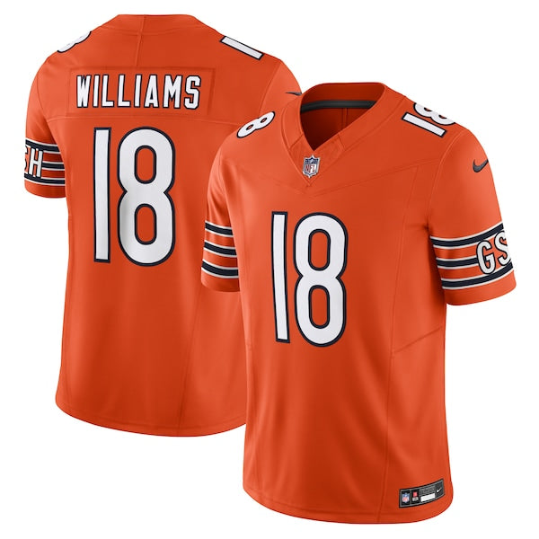 Caleb Williams Chicago Bears Nike Vapor F.U.S.E. Limited Jersey - Orange/White/Navy - Image 2