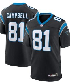 Dalevon Campbell Carolina Panthers Nike Team Game Jersey -  Black