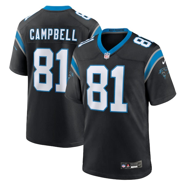 Dalevon Campbell Carolina Panthers Nike Team Game Jersey - Black