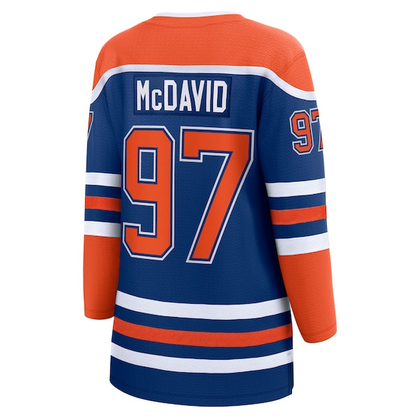 Connor McDavid Edmonton Oilers Women's 2025 Stanley Cup Final Home Breakaway Jersey - Royal - Image 3